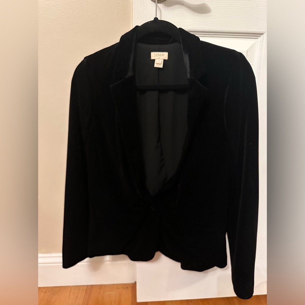 J. Crew Velvet Blazer Size 2